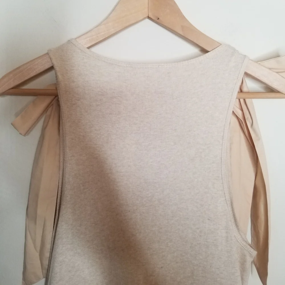 Ulla Johnson Tiered Midi Dress Ivory Oatmeal Cotton Boho Prairie Dress Hope